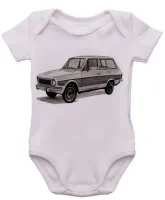 Body Bebê Infantil roupa criança Ford belina carro antigo classico - Foto 3