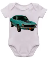 Body Bebê Infantil roupa criança Ford Maverick carro antigo - Foto 3