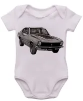 Body Bebê Infantil roupa criança Ford Maverick v8 carro antigo - Foto 3