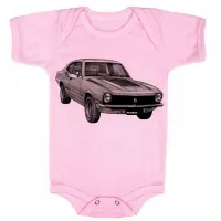 Body Bebê Infantil roupa criança Ford Maverick v8 carro antigo - Foto 4