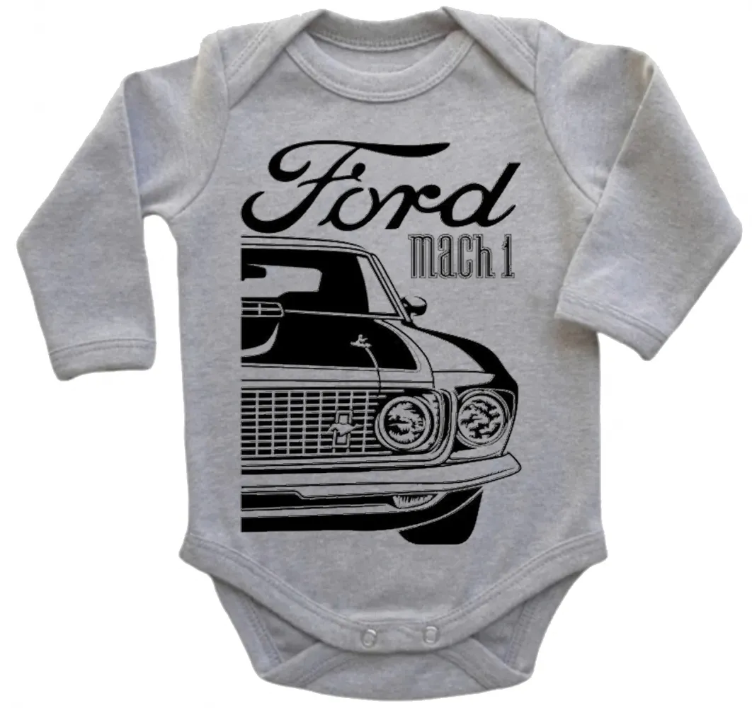 Body Bebê Infantil roupa criança Ford Mustang Mach 1 classico