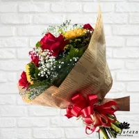  Buquê Rosas e Girassóis   - Foto 3