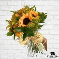 Buquê Raio de Sol  com 6 Girassóis  - Foto 2