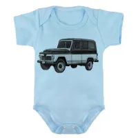 Body Bebê Infantil roupa criança Ford Rural Willys carro antigo - Foto 2