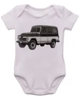 Body Bebê Infantil roupa criança Ford Rural Willys carro antigo - Foto 3