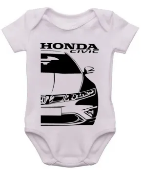 Body Bebê Infantil roupa criança Honda civic geração 8 - Foto 2