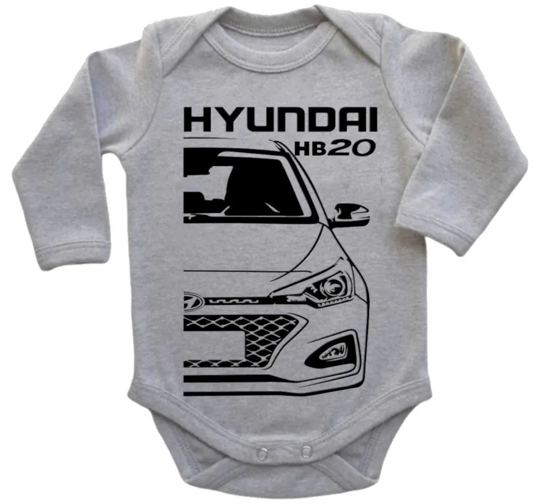 Body Bebê Infantil roupa criança Hyundai HB20 carro do Brasil Imagem