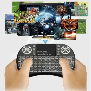Mini Teclado Wireless Bluetooth Touchpad Sem Fio Lelong - Foto 2