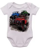 Body Bebê Infantil roupa criança Jeep off road jipeiro estilo vida - Foto 3