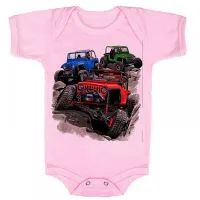 Body Bebê Infantil roupa criança Jeep off road jipeiro estilo vida - Foto 4