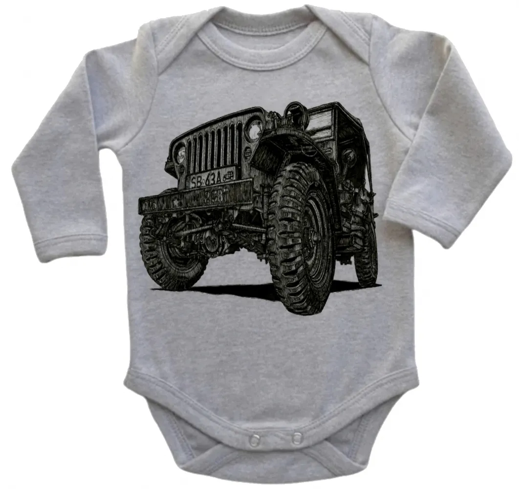 Body Bebê Infantil roupa criança Jeep Willys off road jipeiro estilo vida