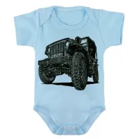 Body Bebê Infantil roupa criança Jeep Willys off road jipeiro estilo vida - Foto 2