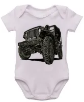 Body Bebê Infantil roupa criança Jeep Willys off road jipeiro estilo vida - Foto 3