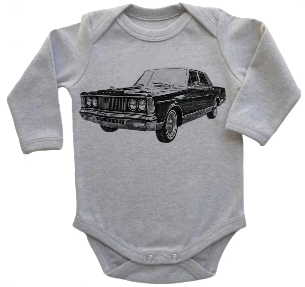 Body Bebê Infantil roupa criança landau Galaxie carro antigo Imagem