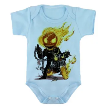 Body Bebê Infantil roupa criança Motoqueiro fantasma moto bike - Foto 2
