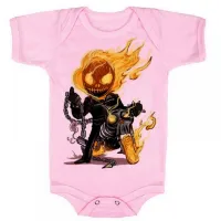 Body Bebê Infantil roupa criança Motoqueiro fantasma moto bike - Foto 4