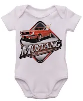 Body Bebê Infantil roupa criança Mustang carro antigo anos 60 - Foto 3