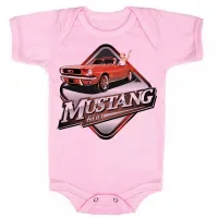 Body Bebê Infantil roupa criança Mustang carro antigo anos 60 - Foto 4