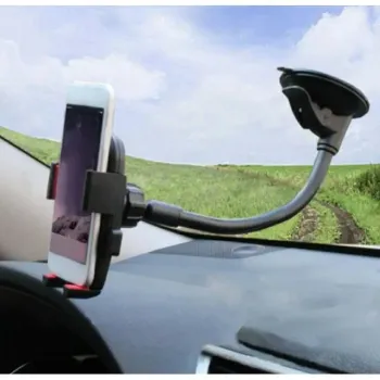 Suporte Veicular Para Celular 360º Fixação Ventosa Haste Firme Ajustável