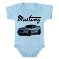 Body Bebê Infantil roupa criança Mustang carro muscle car - Foto 2