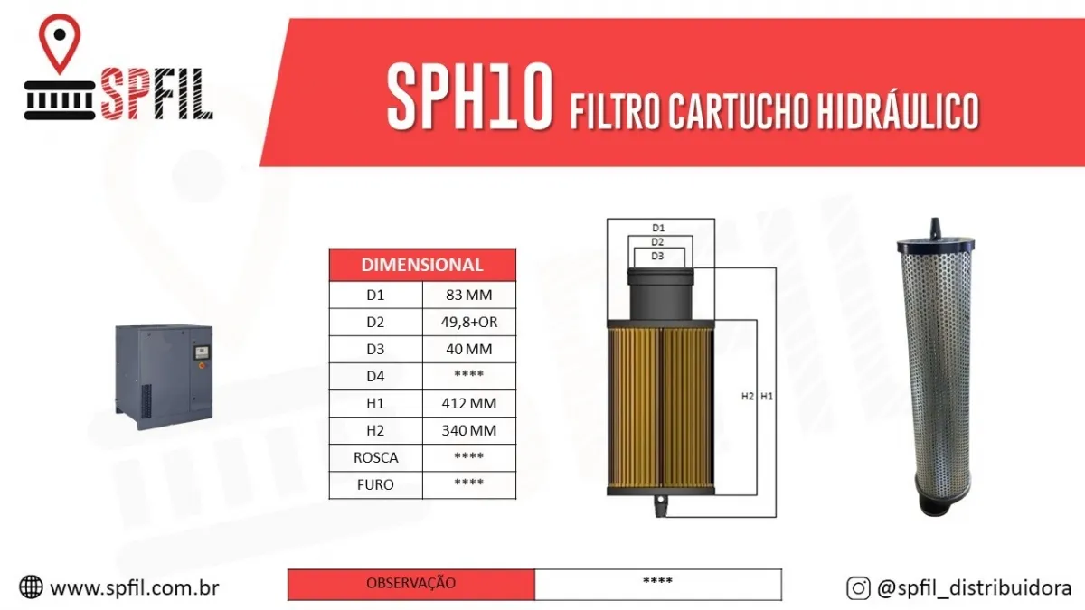 Elemento Hidráulico  SPH10