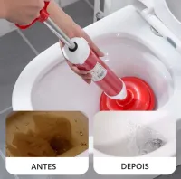 Desentupidor Manual De Pia Vaso Ralo Cano Esgoto Tipo Bomba Sucção 150mm Alta Pressão BC-08 - Foto 5