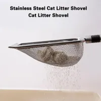 Prática Pá De Aço Inoxidável Para Animais De Estimação Confortável Scooper De Ninhada De Gato De Superfície Aumentada - Foto 4