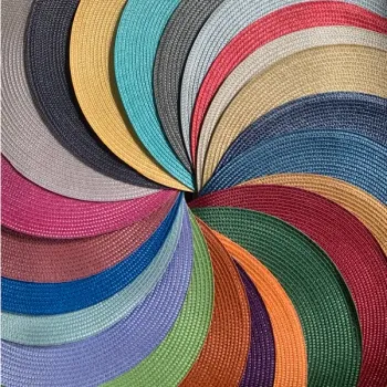 Jogo Americano Sousplat Redondo Jantar Mesa Posta 4 UNIDADES 38cm - Foto 2