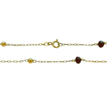 Pulseira de ouro 18k - bola e espinélio - RPU341 - Foto 2