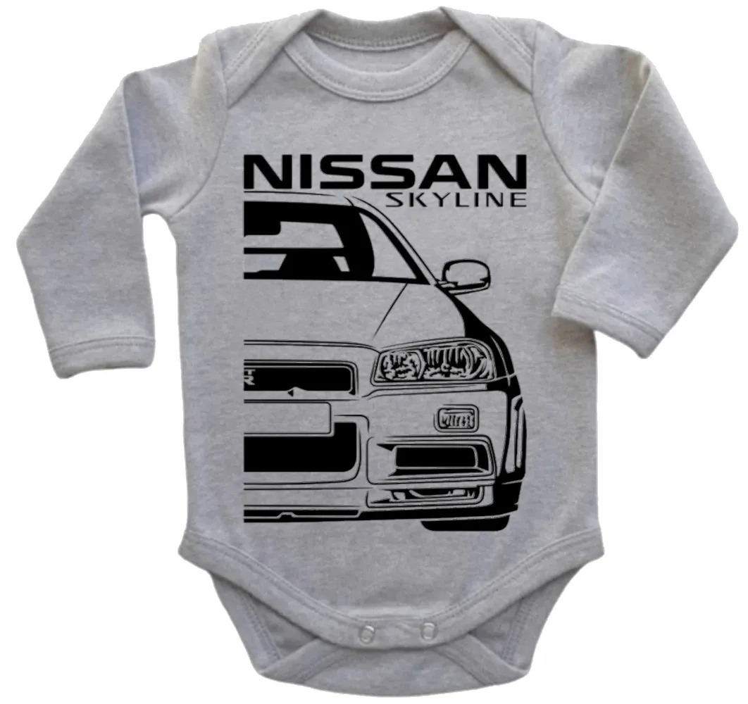 Body Bebê Infantil roupa criança Nissan Skyline gtr5 top Imagem