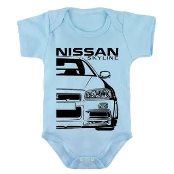 Body Bebê Infantil roupa criança Nissan Skyline gtr5 top - Foto 2