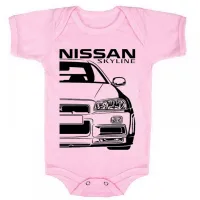 Body Bebê Infantil roupa criança Nissan Skyline gtr5 top - Foto 4