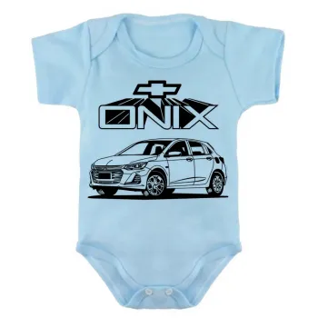 Body Bebê Infantil roupa criança Onix carro chevrolet - Foto 2