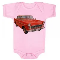 Body Bebê Infantil roupa criança Simca Chambord carro antigo - Foto 4