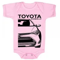 Body Bebê Infantil roupa criança Toyota Corolla melhor carro mundo - Foto 2