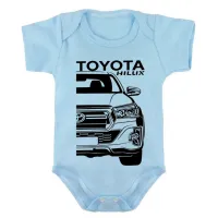 Body Bebê Infantil roupa criança Toyota Hilux melhor camionete - Foto 2