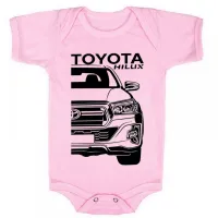 Body Bebê Infantil roupa criança Toyota Hilux melhor camionete - Foto 4