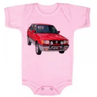 Body Bebê Infantil roupa criança Volkswagen Gol gti antigo - Foto 4