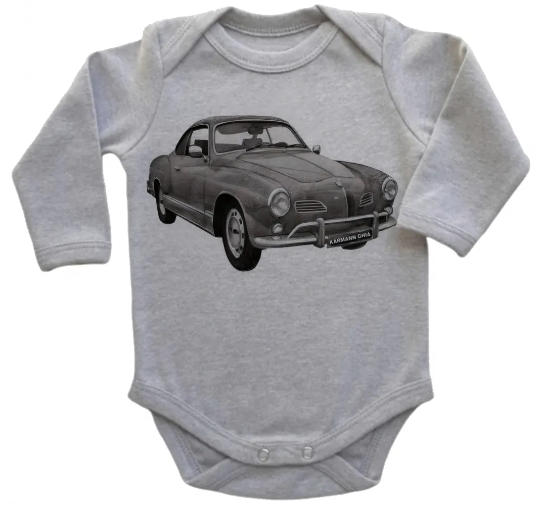 Body Bebê Infantil roupa criança volkswagen karmann ghia carro Imagem