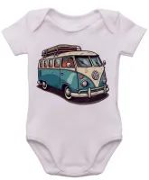 Body Bebê Infantil roupa criança Volkswagen Kombi corujinha - Foto 3