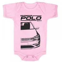 Body Bebê Infantil roupa criança Volkswagen Polo GTI carro - Foto 4