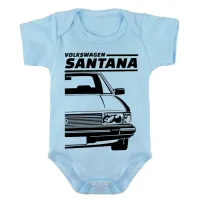 Body Bebê Infantil roupa criança Volkswagen Santana carro antigo - Foto 2