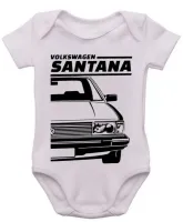 Body Bebê Infantil roupa criança Volkswagen Santana carro antigo - Foto 3