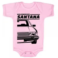 Body Bebê Infantil roupa criança Volkswagen Santana carro antigo - Foto 4