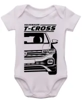 Body Bebê Infantil roupa criança Volkswagen T-cross camionete - Foto 3
