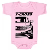 Body Bebê Infantil roupa criança Volkswagen T-cross camionete - Foto 4