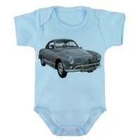 Body Bebê Infantil roupa criança volkswagen karmann ghia - Foto 2