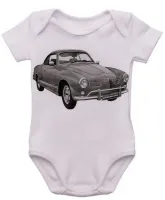 Body Bebê Infantil roupa criança volkswagen karmann ghia - Foto 3
