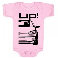 Body Bebê Infantil roupa criança Volkswagen UP carro top - Foto 4