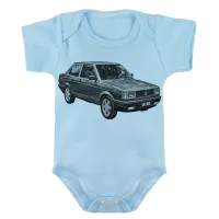 Body Bebê Infantil roupa criança Volkswagen Voyage quadrado - Foto 2